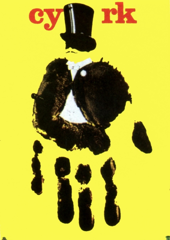 Circus Clown - handprint yellow — Pągowski Andrzej