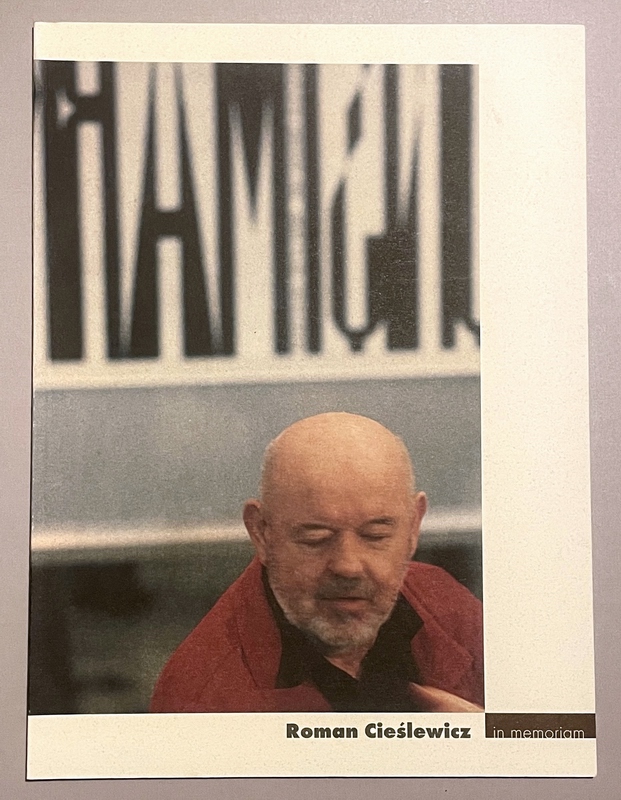 Roman Cieslewicz in memoriam — Cieślewicz Roman