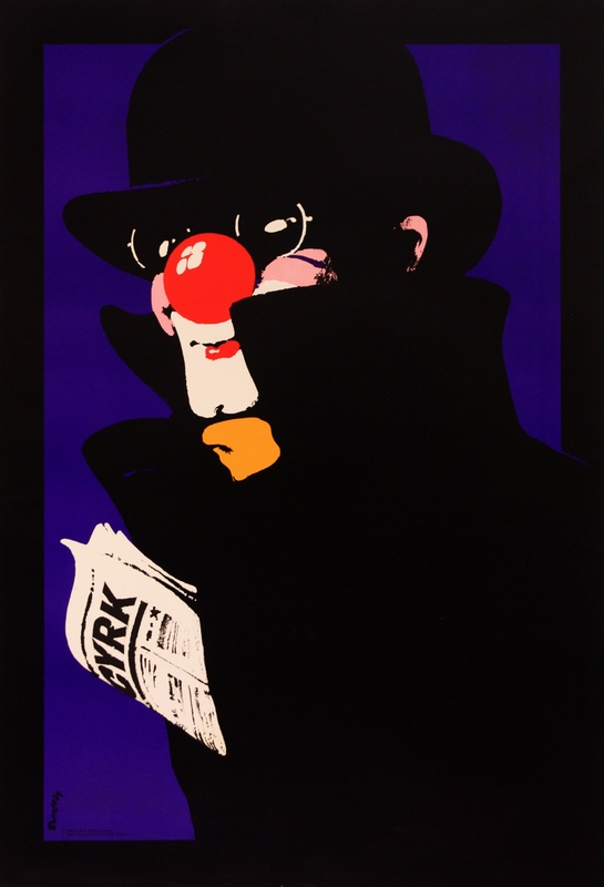 Circus Clown with a Newspaper. — Świerzy Waldemar
